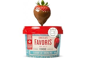Chocolats Favoris Chocolate Fondue – Classic Milk Chocolate - Mini Snack Format (85 g) – Microwave Fondue Cup Ready in 1 Minu