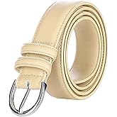 Falari Women Genuine Leather Belt Fashion Dress Belt With Single Prong Buckle 6028-31 Colors