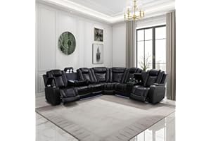 FUOROLA Lavino Compact Manual Recliner Living Room Set for Living Room, Dormitory, Guest House, Playroom, Airbnb,Apartment