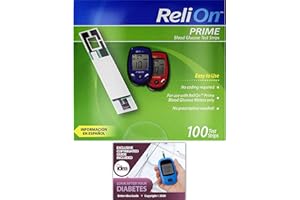 IDEA SHOP USA ReliOn Prime Blood Glucose Test Strips, 100 Ct Bundle with Exclusive Look After Your Diabetes - Better Idea Guide (2 Items)