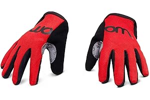woom TENS Bike Gloves, Child’s & Youth Bicycle Full Finger Protection with Grip for Road Cycling & Mountain Biking (Boys & Girls)