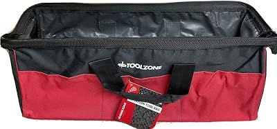 Toolzone 24 Inch Yellow Black Tool Bag Heavy Duty Nylon Side Pockets
