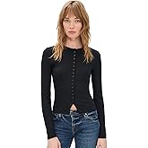FRAME Women's The Rib Splay Top