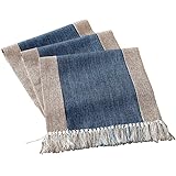 HomeyHo Rustic Table Runner with Fringe Natural Home Table Runner Tea Party Table Runner Decorations Birthday Dinner Table Ru