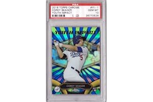 2016 Topps Chrome Youth Impact #YI-1 Corey Seager Baseball Rookie Card Graded PSA 10 Gem Mint