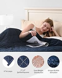 Mr. Sandman Weighted Blanket for Adults, Minky