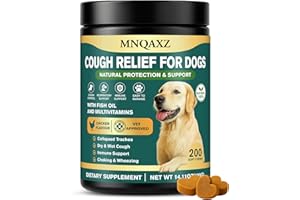 MNQAXZ Dog Cough Relief Chews,Kennel Coughing Treatment,Natural Herbal Formula, Relief for Cough and Breathing Discomfort-All Natural Respiratory Support,Safe Suppressant Treats