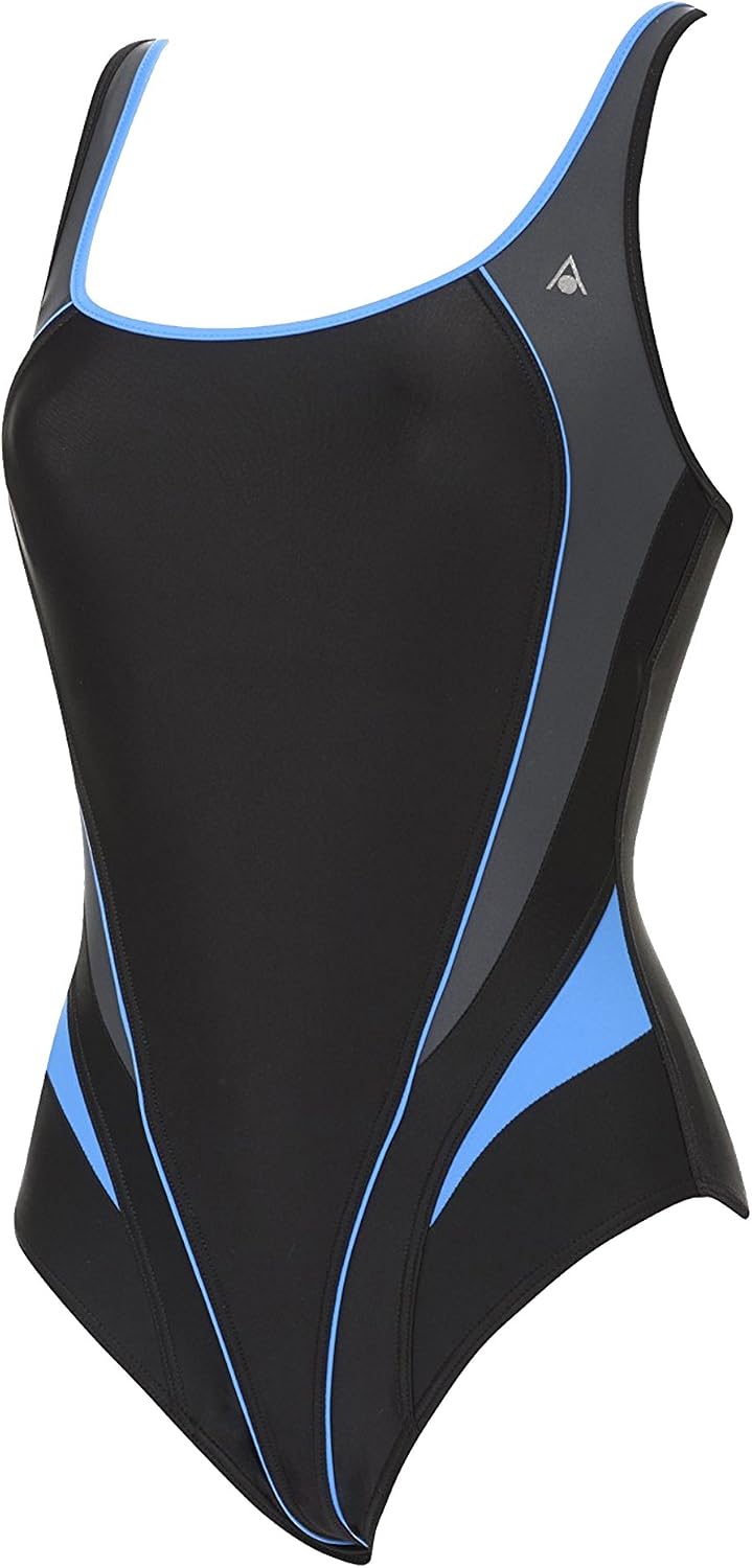Maillot De Bain Une Pièce Femme Bleu Aqua - Taille 12, Occasion Très Bon état