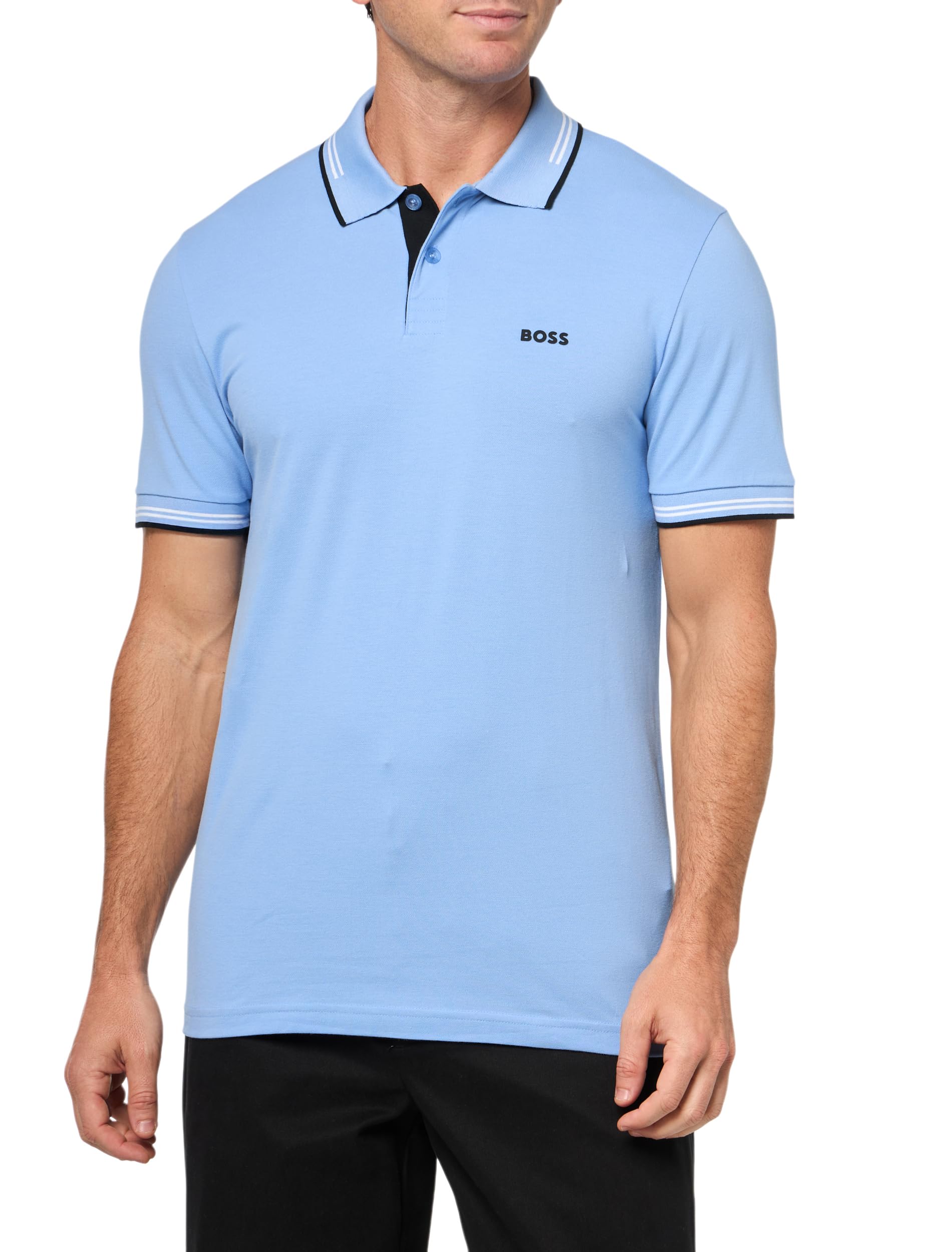 BOSS, Paul Modern Essential Polo, Quartz Blue Fade, S