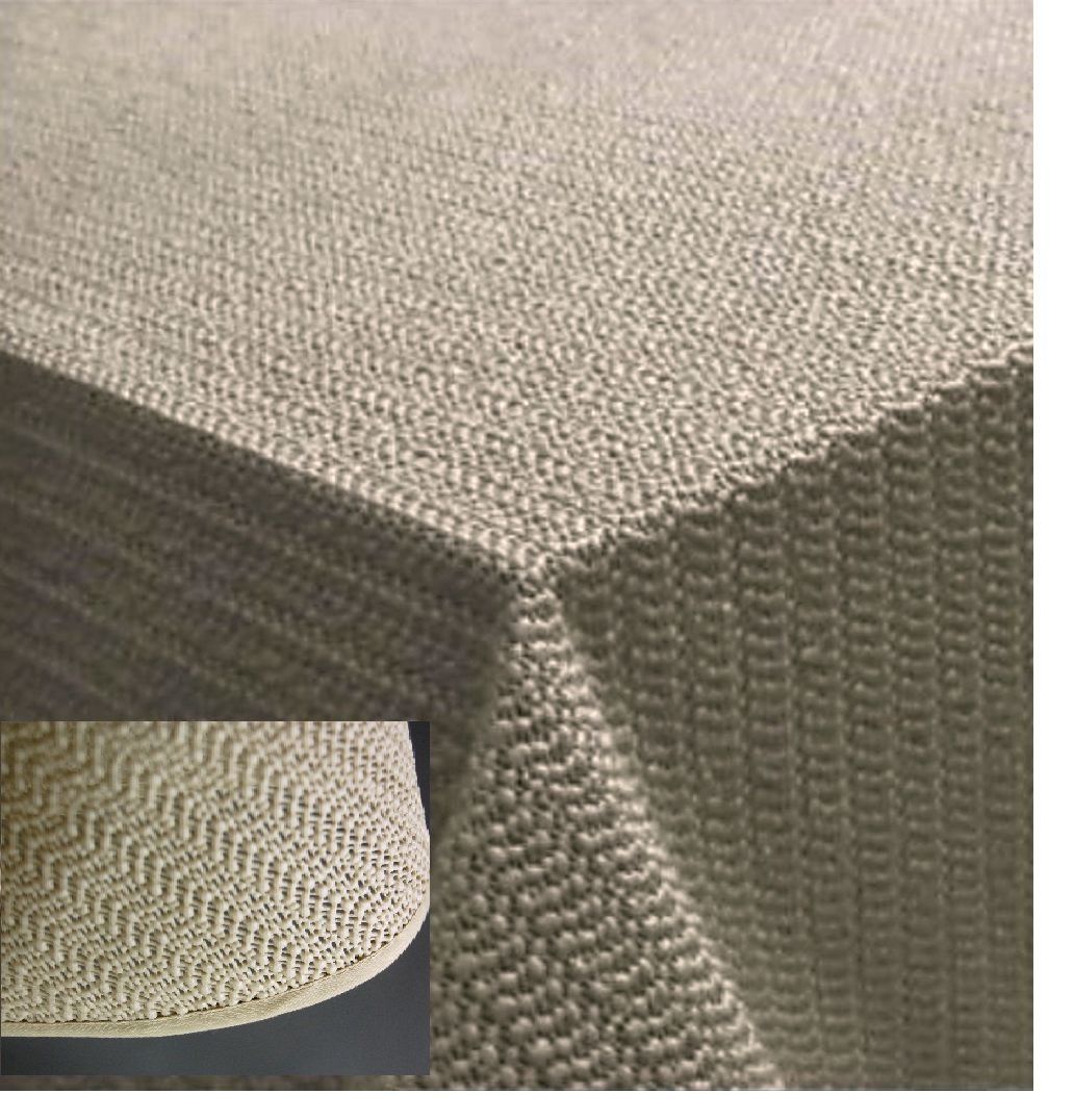 Garden Blanket with Hem Tablecloth 130 x 220 cm Washable Garden Tablecloth Balcony Patio Weatherproof (Beige)