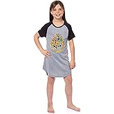 INTIMO Harry Potter Pajamas Girls Short Sleeve Nightgown Night Dress Sleep Shirt Sleepwear Hogwarts Wizarding World