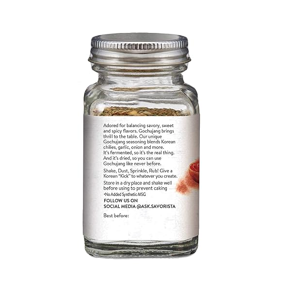 O’FOOD [GOCHUJANG] KICK KOREAN RED CHILI PEPPER SEASONING MIX | VEGAN, GLUTEN FREE | NO CORN SYRUP, NO ADDED MSG | MULTIPURPOSE KOREAN SPICE BLEND | REAL GOCHUJANG & SEA SALT | 2.2OZ (65G), MADE IN KOREA