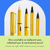 LAMY Safari Yellow Fountain Pen with Ergonomic Grip, Size B Nib view 6