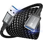 ITD ITANDA 10FT USB Extension Cable USB 3.0 Extension Cord Type A Male to Female5Gbps Data Transfer for Keyboard, Mouse, Play