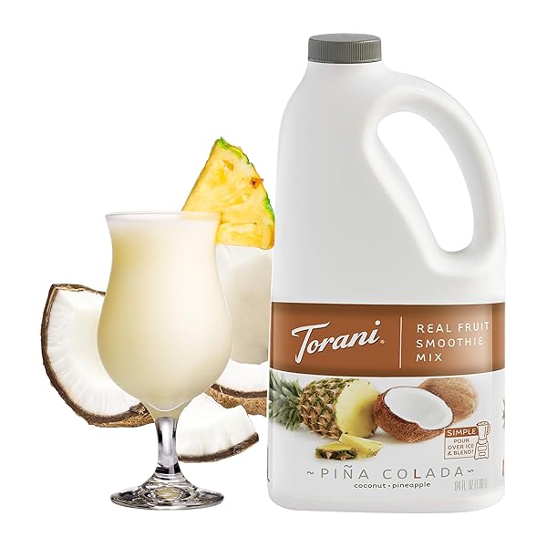 TORANI REAL FRUIT SMOOTHIE MIX, PINA COLADA, 64 OUNCE