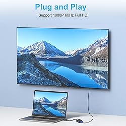 Aolcev DVI to VGA Adapter DVI-D 24+1 & DVI-I 24+5