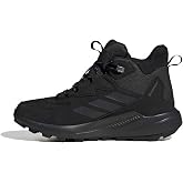 adidas Womens Terrex Anylander Leather Mid Climaproof Hiking Hiking Sneakers Shoes - Black
