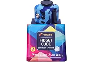 FIDGYB Cube Fidget Stress Relief Toy for Adults & Kids, Smooth, Quiet Sensory Toy for Anxiety, Focus & ADHD Idea[Camo]