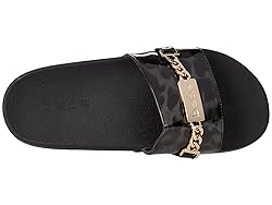bebe Faline Black/Grey Leopard 7 M