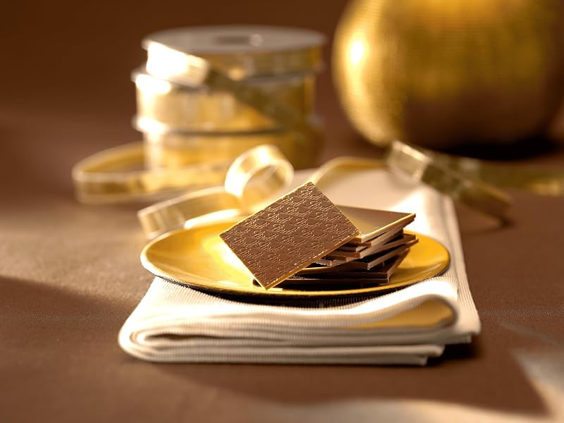 Swiss Thins Chocolate de leite e laranja, folhas de chocolate extra finas, chocolate negro fino, 125G