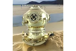 VintiquE Antique Marine Mini Diving Helmet Replica Mark Us Navy Nautical