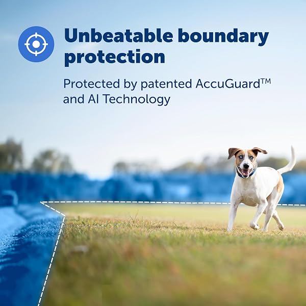 PETSAFE GUARDIAN GPS + TRACKING DOG FENCE COLLAR WIRELESS DOG FENCE WITH REAL-TIME TRACKING MOST RELIABLE GPS FOR YARDS OVER 3/4 ACRES SUBSCRIPTION REQUIRED – FOR MEDIUM AND LARGE DOGS