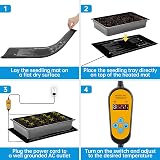 WADEO 50W Heat Mat for Plants 60x42cm with Thermostat, Waterproof view 7