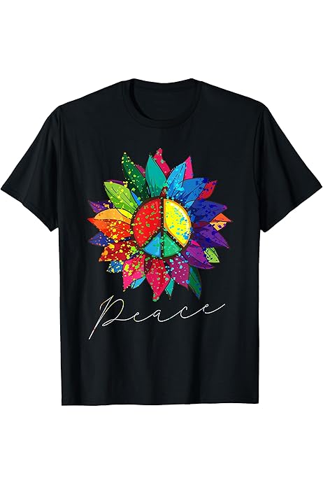 Amazon.com: Black Eyed Susan Giant Yellow Flower Print T-Shirt T 