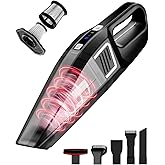 Evekas Handheld Vacuum Cordless, 9000PA Strong Suction, 2 Suction Modes, Fast Type-C Charging, Lightweight, Portable Car Vacuum Cleaner for Home Pet Office