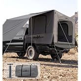 BravArrk Inflatable Truck Bed Tent with Detachable Zippered Awning | Pickup Truck Tent for 5.5ft-8ft Bed, 2 Mins Fast Setup Blow Up Tent for truck, PU3000 Waterproof Truck Tent for Camping
