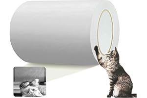 ZENGSUSU 6"x540" Double Sided Cat Scratch Training Tape，Pet Furniture Protectors Self-Adhesive Pads Sticky Paws Guard for Cou