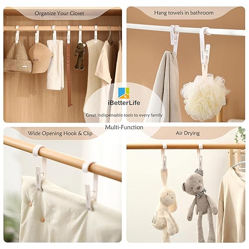 iBetterLife Clothes Pins Heavy Duty Outdoor Pcs Large Laundry