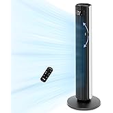 LEVOIT Smart 42 Inch Tower Fan for Bedroom, 26ft/s Standing Bladeless Fan, Quiet 25dB, 90° Oscillation, Brushless DC Motor, 1