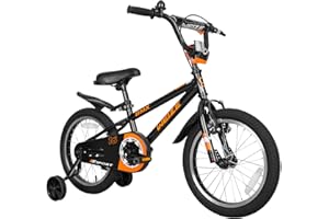 WEIZE Kids Bikes,16 20 Inch Boy's Bike for Kids,BMX Style Bicycle for Boys Girls Ages 4-12 Years Old,Kids Bicycle with Adjustable Seat,Training Wheels,Front and Rear Fender,Multiple Color Options