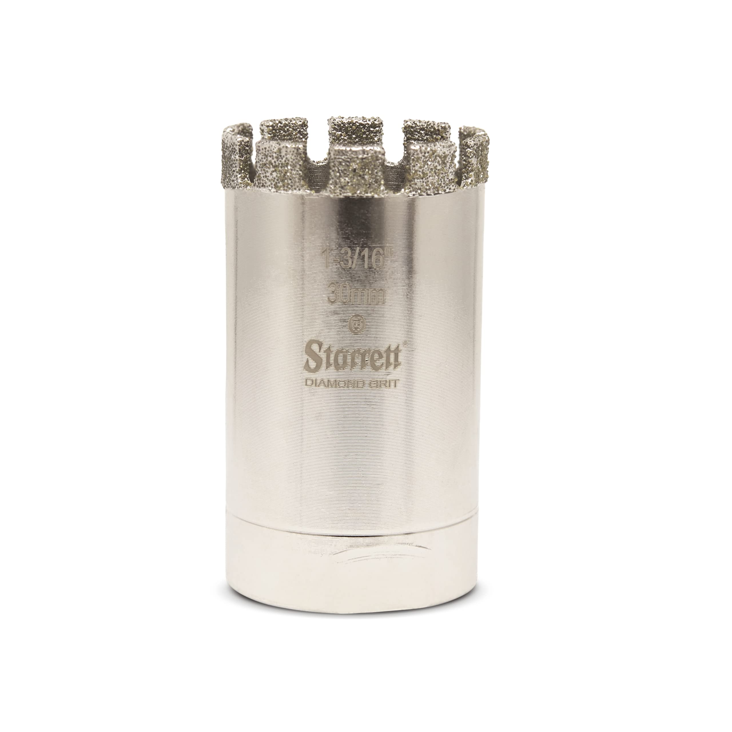 Starrett Diamond Grit Hole Saw - D0136 Ceramic and Tile Drill Cutter - For Brick Glass Marble Slate Stone Porcelain - 30mm (1.3/16 inch)