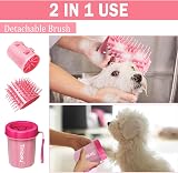 Tinioey Dog Paw Cleaner for Medium Dogs with 3 Towels | Silicone Clean Cup view 6