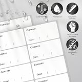 Drawlish Freezer Labels 300 6x3 cm White Sticky Labels Oil & Water Resistant view 4
