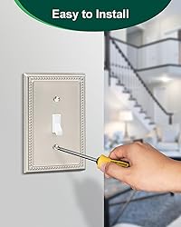 TREEWELL 4-Pack Single Toggle Light Switch Cover