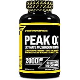 Primaforce Peak O2 Performance Mushroom Powered Oxygen Absorption Booster (180 Capsules) (2,000 mg Per Serving, 60 Servings) - Athletic Performance Supplement, Ultimate Mushroom Blend