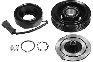 X AUTOHAUX 1 Set AC Compressor Clutch Replacement for Dodge for Ram 1500/2500 2010 Black
