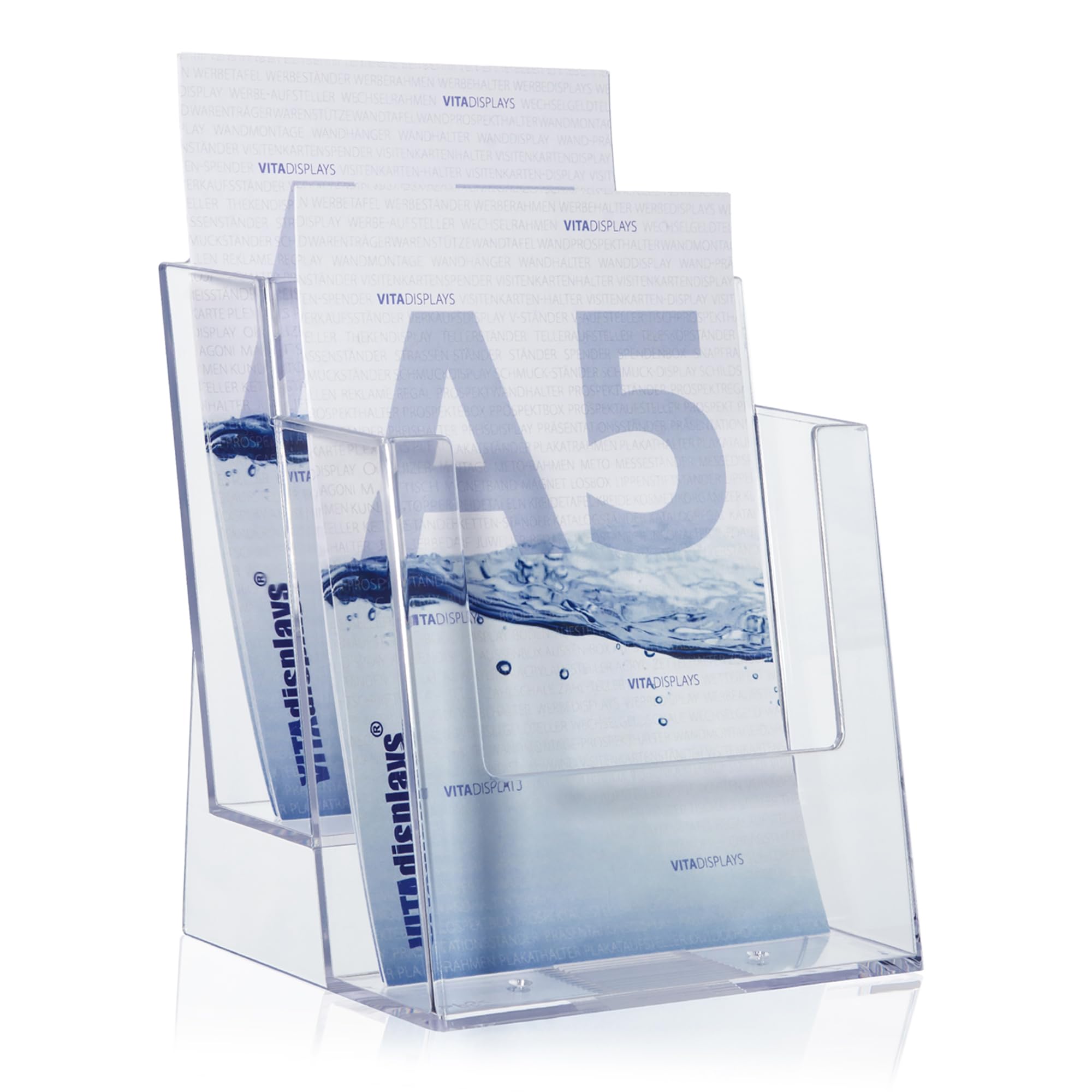 Taymar brochure Stand/Flyer Stand 2 compartments DIN A5 Consecutive