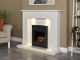 Adam Holston Electric Inset Stove Fire Black Remote 7-Day Timer LED Log Effect view 2