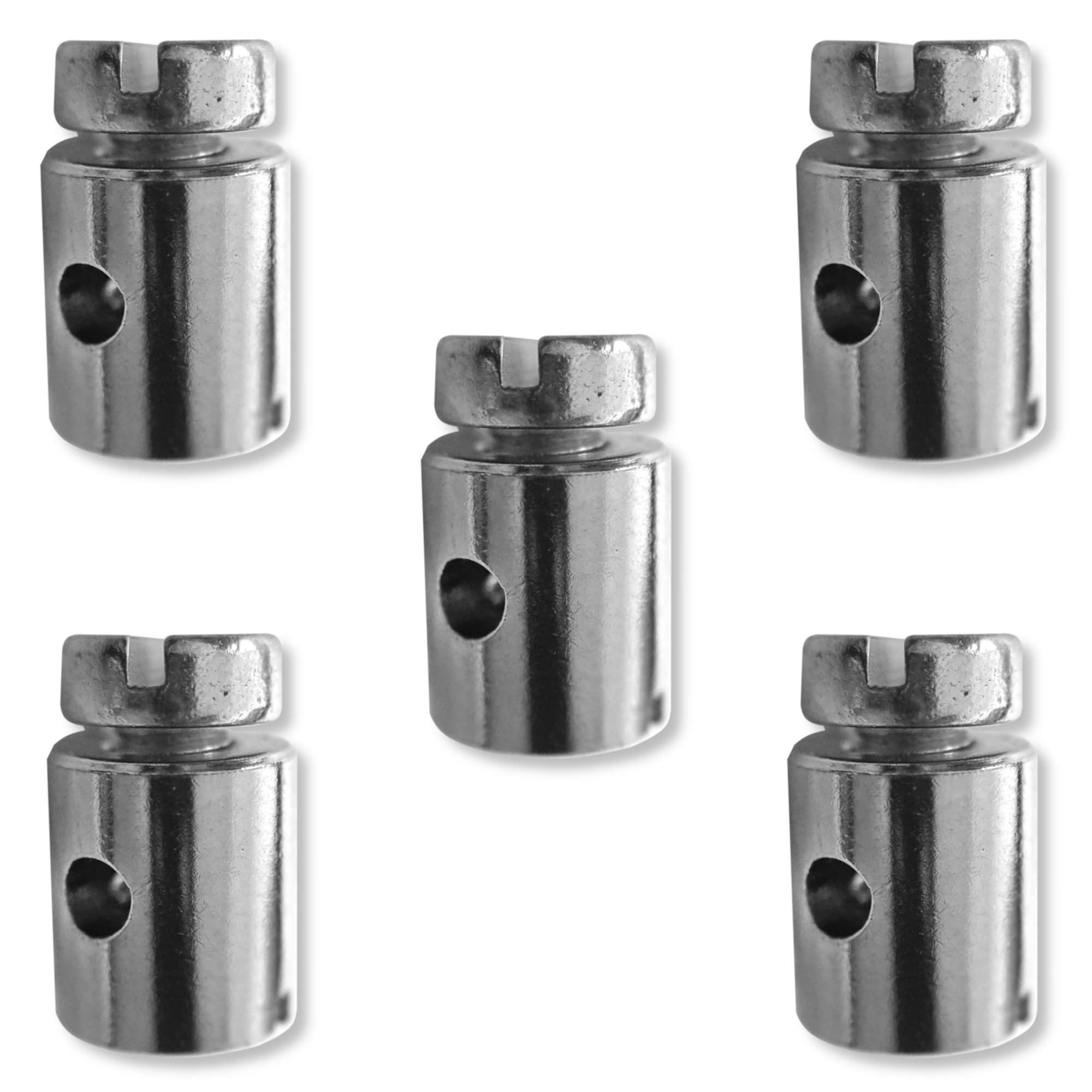 Cyclingcolors Unisex Adult Cable Clamp, Silver, 8 x 9 mm