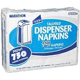 Marathon Tall Fold Embossed Dispenser napkin (18 Pack 250Count Netcount Napkins 4500), 4500Count