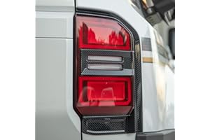 SFWAYA Tail light protection frame cover for 2024 2025 Toyota Land Cruiser 250&1958 Prado LC250 J250 Tail Light Decorative Strip Protective Cover Exterior Blackout Conversion Accessories (carbon fiber print)