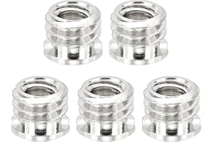 PATIKIL 1/4" Female to 3/8" Male Convert Screws Adapter, 5 Pcs Tripod Thread Adapter Mount for Camera Monopod Video DSLR SLR 