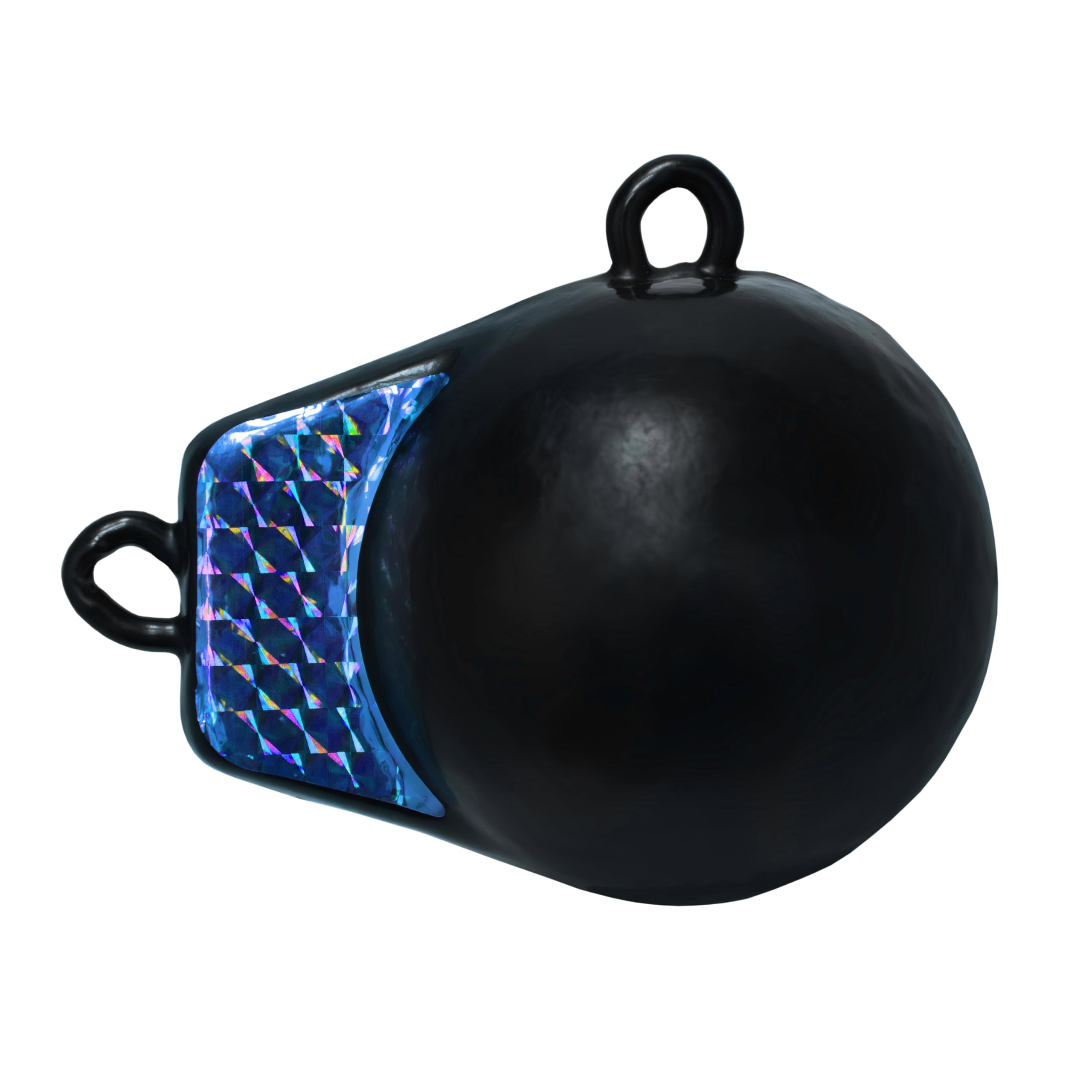 Extreme Max 3006.8955 Coated Ball-with-Fin Downrigger Weight - 15 lbs. with Blue Flash Image
