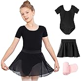 Stelle Girls Ballet Leotards Toddler Dance Outfit Combo with Pull on Skirt and Tights (Toddler/Little Kid/Big Kid)