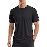 TACVASEN Men's Workout Shirts Short Sleeve Dry Fit Swim UPF 50+ Sun Shirt Crew Neck Athletic T-Shirts Gym T Shirts