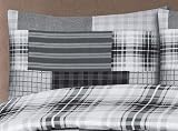 Prime Linens Duvet Cover Set 4 Pcs Brushed Microfibre Grey Denim King view 3